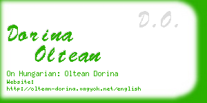 dorina oltean business card